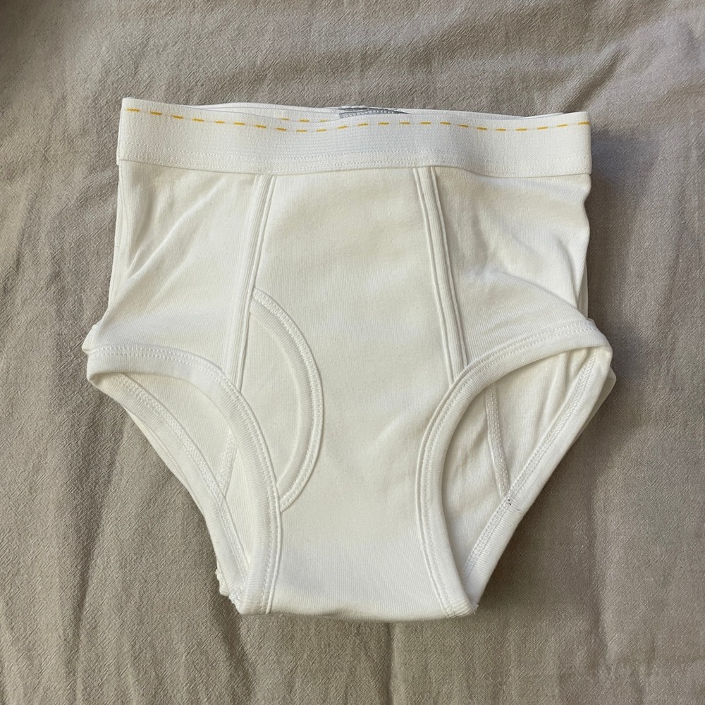 Deadstock 5 Pack Tiger Briefs Boys Size 10-12 White Cotton Underwear MADE IN USA